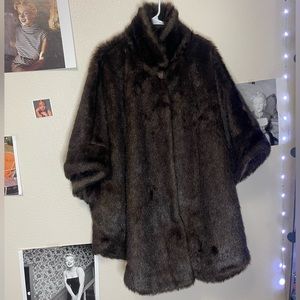 Charles Klein fur shell coat.